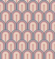 GREY SEAMLESS BACKGROUND WITH ARCHES IN PASTEL PINK TONES vector