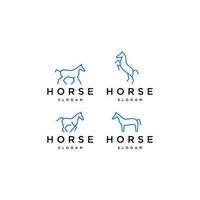 Horse logo icon design template vector