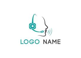 Awesome Hi-Quality Full Modern Unique Icon Call center logo Images, Playful, Business Service Logo Design, Best Unique Operator Premium Vector Logo Image.