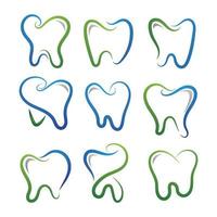 plantilla de vector de logotipo de cuidado dental dental