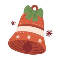 christmas red bell vector