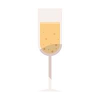 champagne glass drink vector