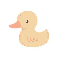 rubber duck toy icon vector