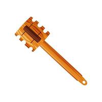 wooden hand mixer vector