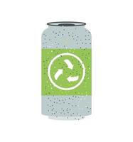 recyclable aluminum can vector