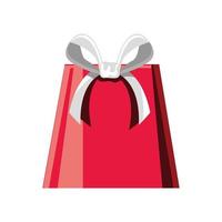 gift bag with bow vector