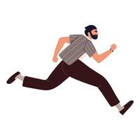 runner business man vector