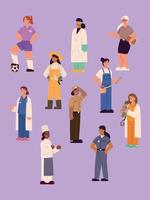 women various profession vector