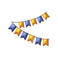 party garland decoration vector