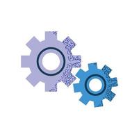 gears mechanical icon vector