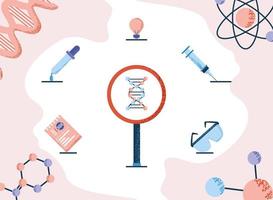 DNA medical analysis vector