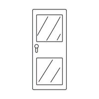linear door front vector