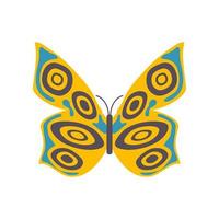 butterfly with spotted wings vector