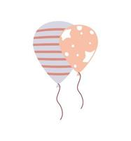 party balloons decoration vector