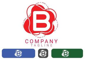 plantilla de diseño de icono y logotipo de letra b creativa vector