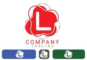 Creative L letter logo and icon design template vector