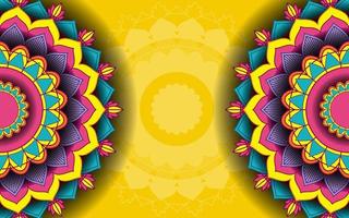 Beautiful mandala background template vector