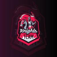 Knight team E-sports Gaming logo vector template. Gaming Logo. sports logo design