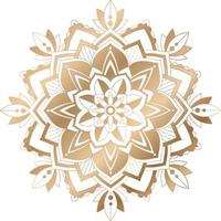 Vintage mandala with thin lines vector