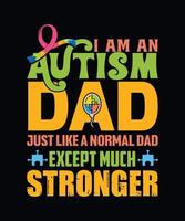 I am an autism dad vector