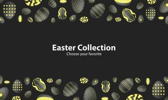 happy easter egg bunny rabbit background logo icon vector wallpaper  flat art poster template vector