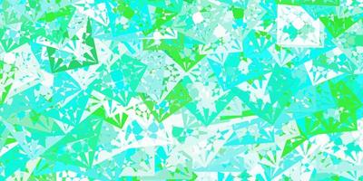 Light Green vector background with polygonal forms.