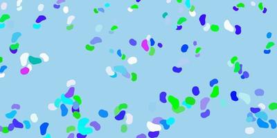 Light multicolor vector background with random forms.