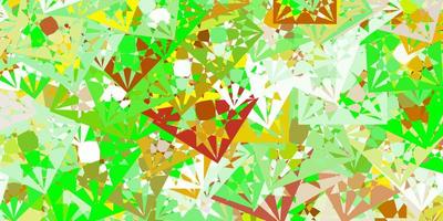 Fondo de vector multicolor claro con triángulos.