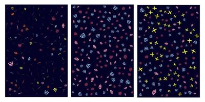 patterns, Abstract geometric backgrounds with different geometric shapes - triangles, circles, points, lines. Memphis style. Bright and colorful, 90's style. Seamless vector pattern. neon color, rando