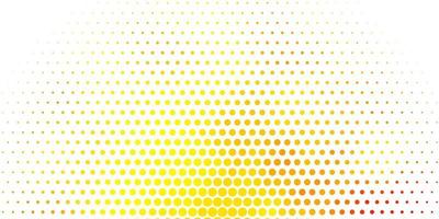 Light Orange vector background with spots.