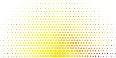 Light Orange vector background with spots.