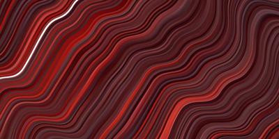 Dark Red vector pattern with wry lines.