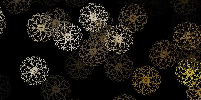 Dark Gray vector background with random forms.