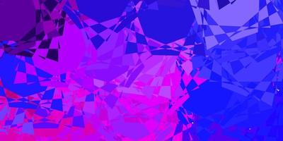 Light Purple, Pink vector background with polygonal forms.