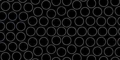 Dark Purple vector background with circles.