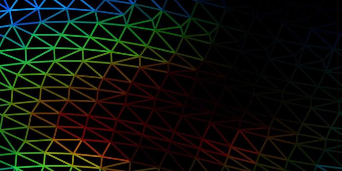 Dark multicolor vector abstract triangle texture.