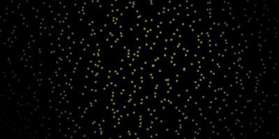 Dark Green, Yellow vector pattern with abstract stars.