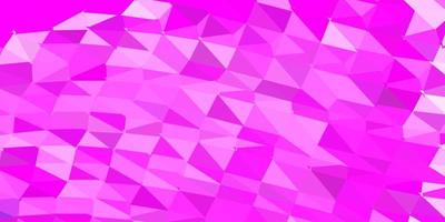 Light purple, pink vector triangle mosaic pattern.