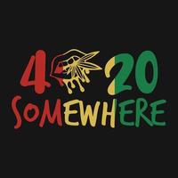 Cannabis Weed Marijuana Stoner T-Shirt Vector