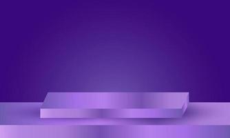 empty purple color studio room background vector