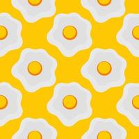fried egg seamless pattern vector