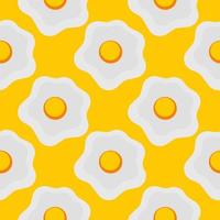 fried egg seamless pattern vector