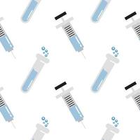 injection and vaccine seamless pattern vector