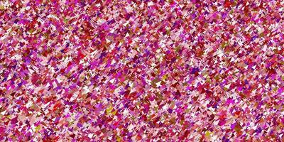 Light pink, yellow vector background with polygonal forms.