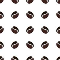 coffee bean seamless pattern vector