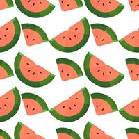 watermelon seamless pattern with 3d theme vector