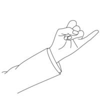 Illustration line drawing a hands making promise as a friendship concept. Loving couple holding hands. Hands of two people hook their little fingers together. Pinky promise design for shirt or jacket vector