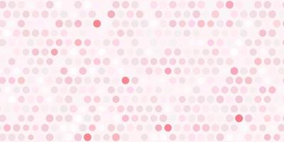 Light red vector template with circles.