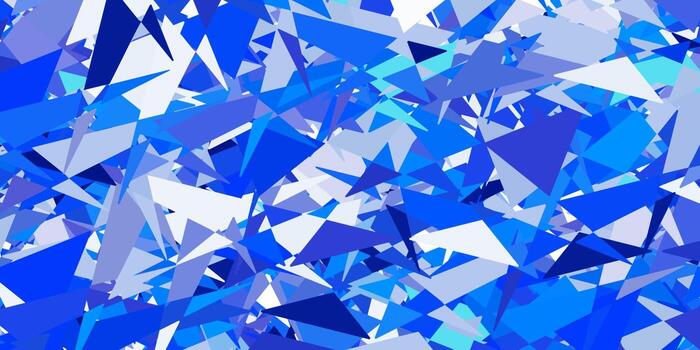 Light blue vector texture with random triangles.