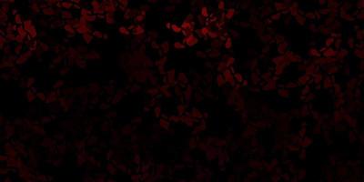 Dark red vector background with random forms.